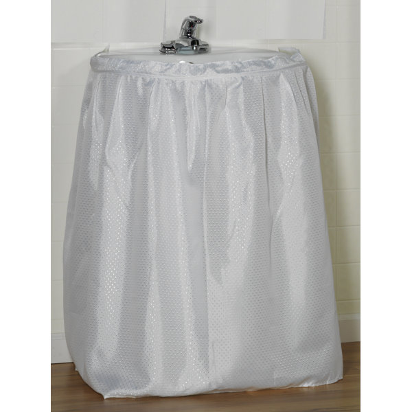 Fabric Bathroom Sink Skirt Sink Skirt The sink skirt attaches to